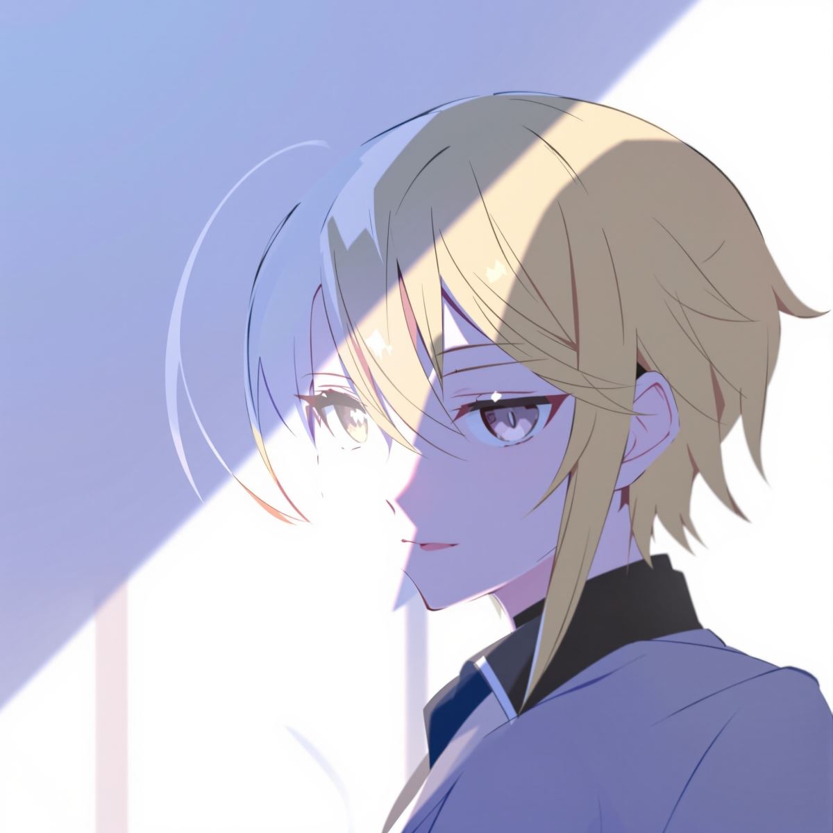 Nagi Seishiro PFP with balanced focus and calm anime identity