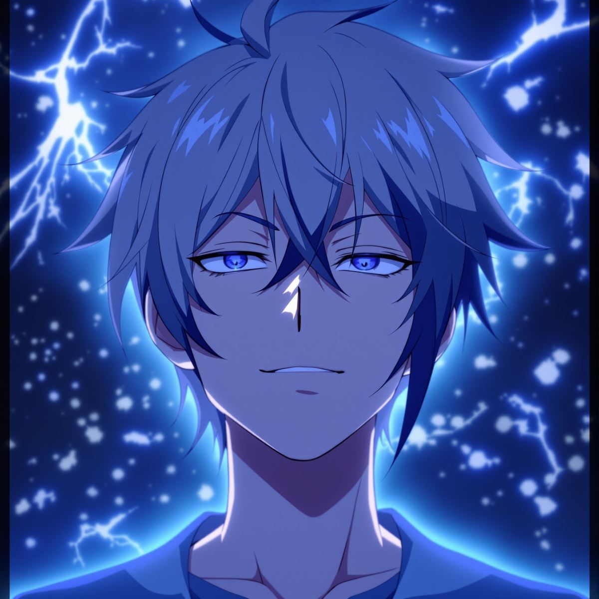 Nagi PFP with lazy look and soft anime confidence