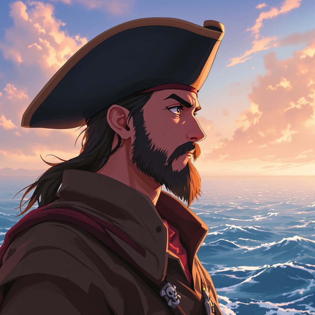Sea born freedom One Piece avatar with open horizon energy and expressive anime identity
