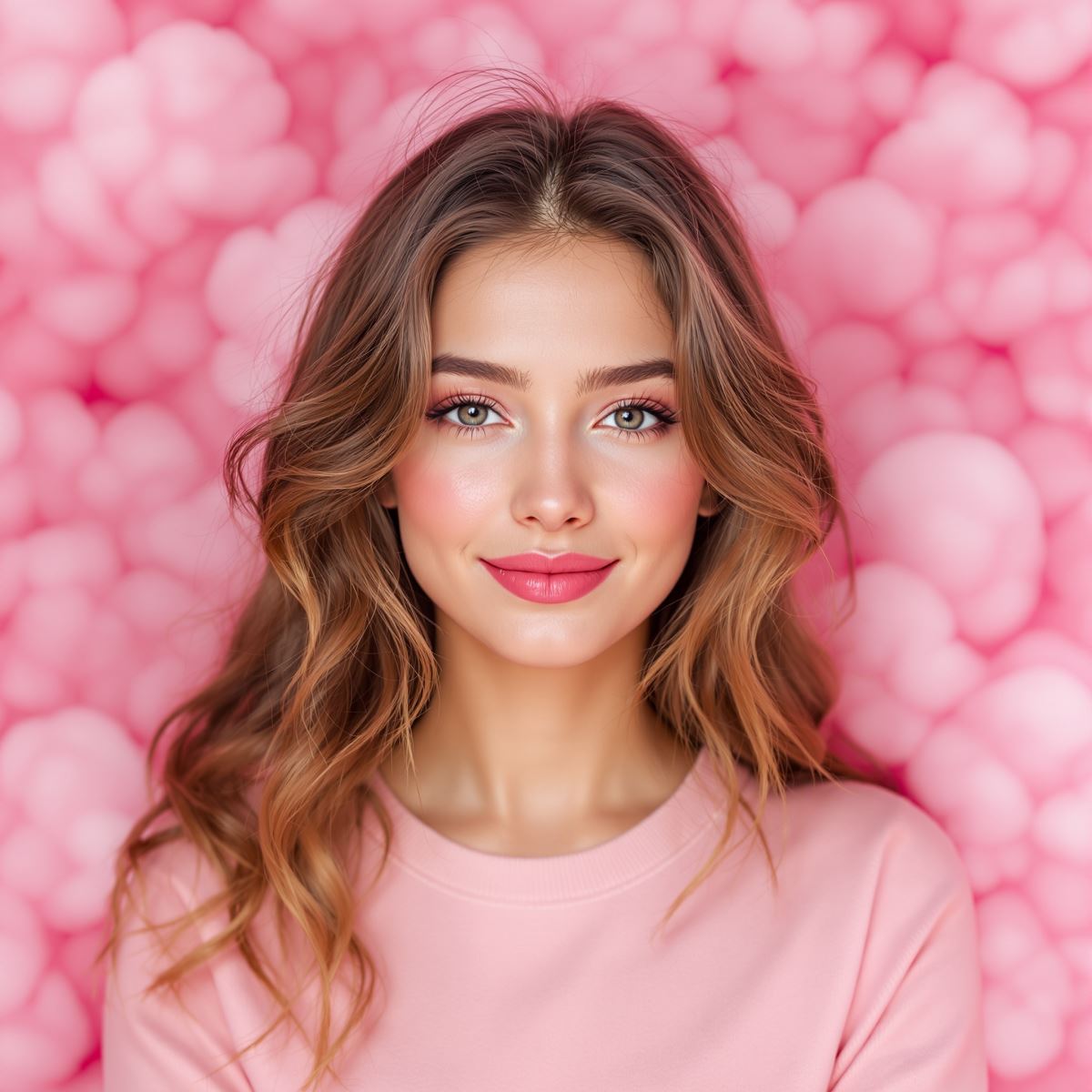 Color PFP with pink warmth and soft recognizable avatar identity