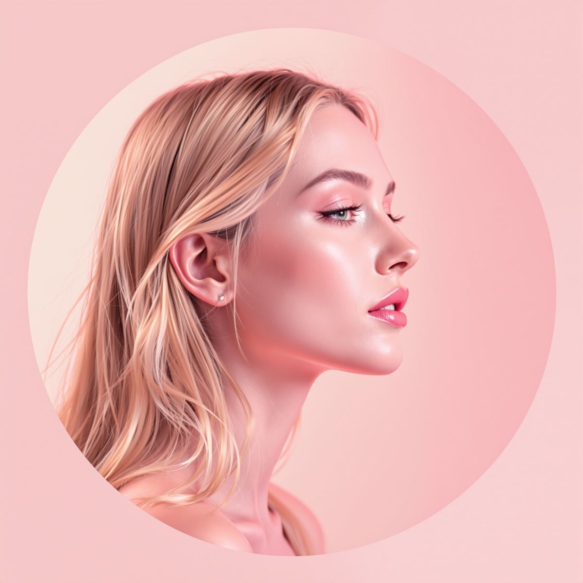 bright pink PFP optimized for clear avatar visibility and expressive identity