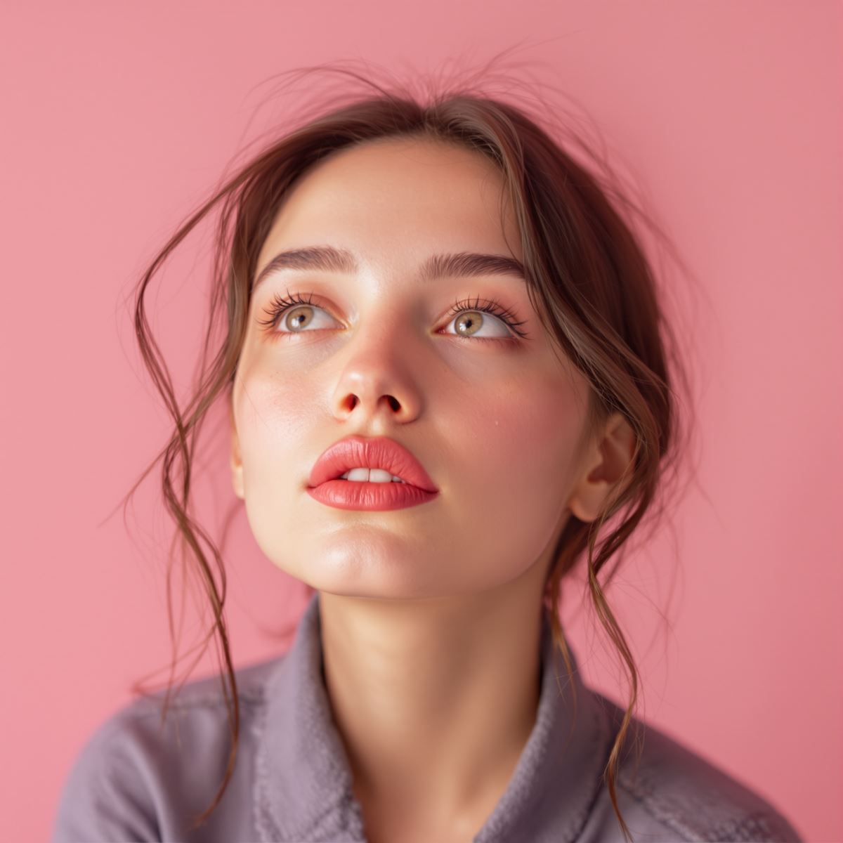 soft pink avatar with gentle identity and strong profile presence