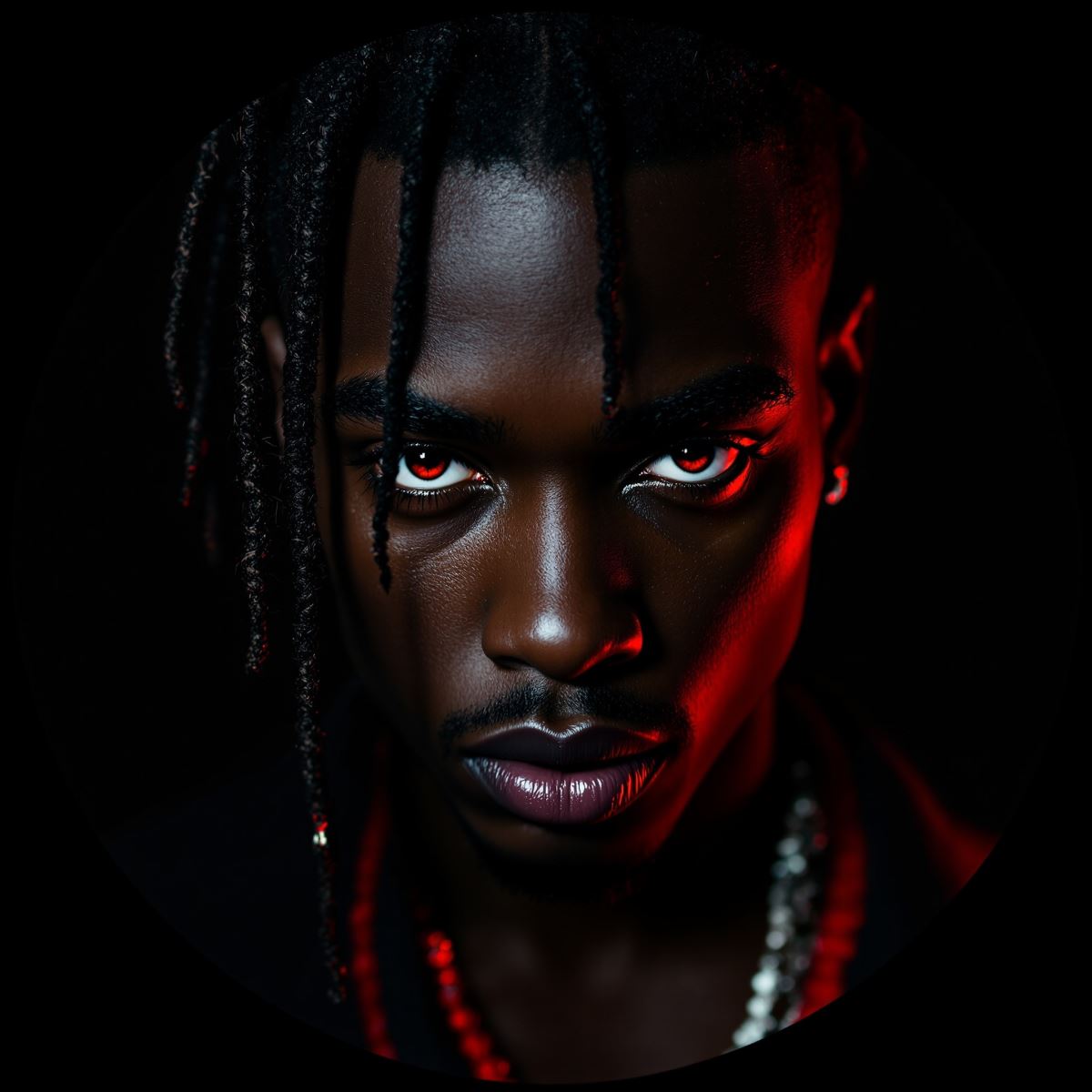 Playboi Carti PFP with vamp-coded profile energy and cold minimal aura