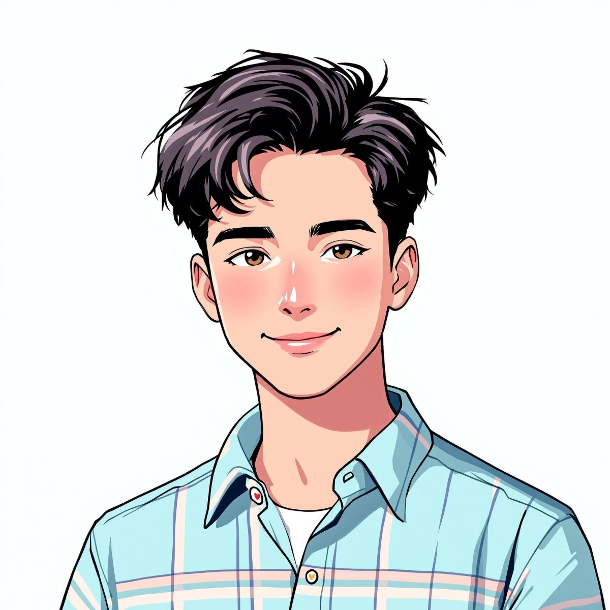 Preppy PFP with stylish profile framing and soft fashionable identity tone