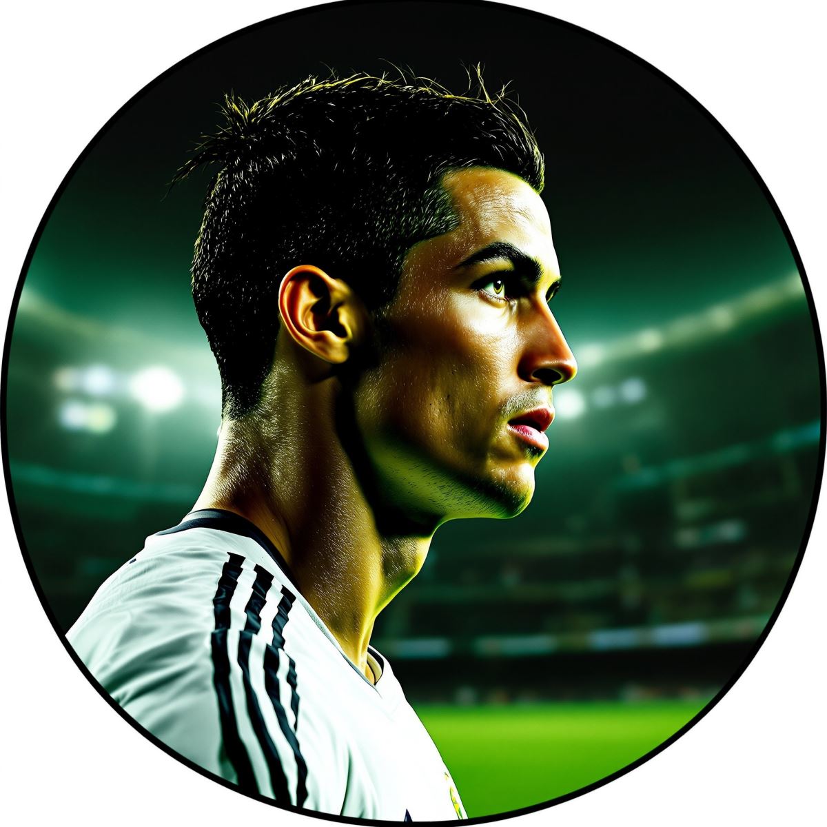 Ronaldo PFP optimized for strong presence and standout avatar visibility