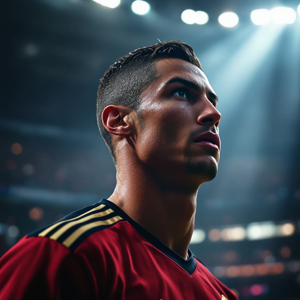 Ronaldo avatar with elite football identity and dominant presence