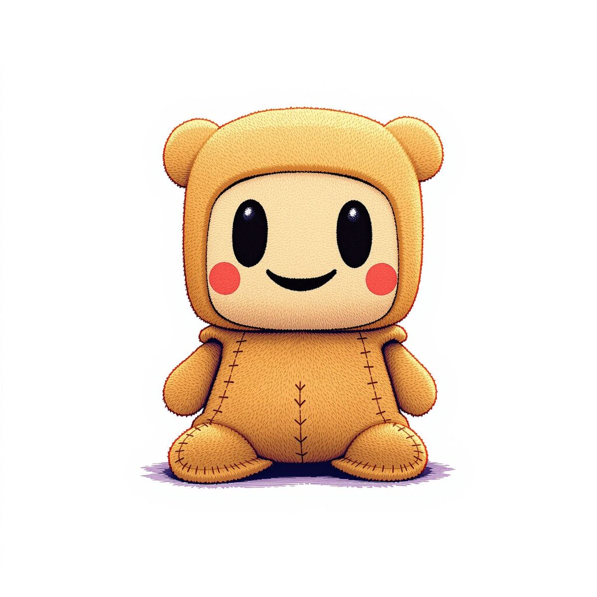 Character PFP with playful craft identity and Sackboy-inspired charm