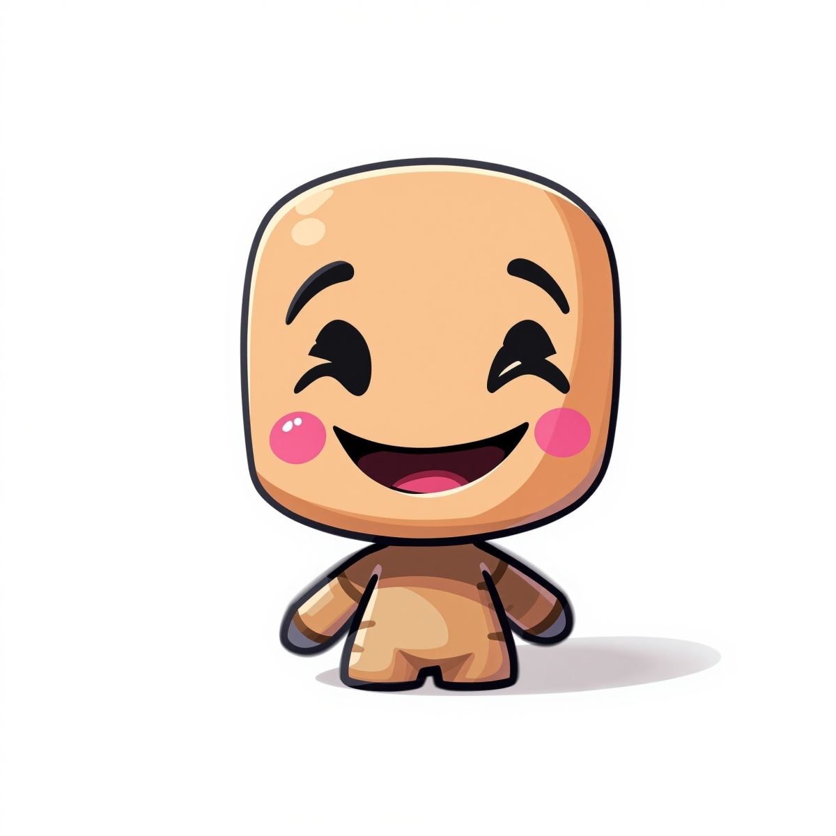 Sackboy PFP with joyful thread design and creative stitched avatar style