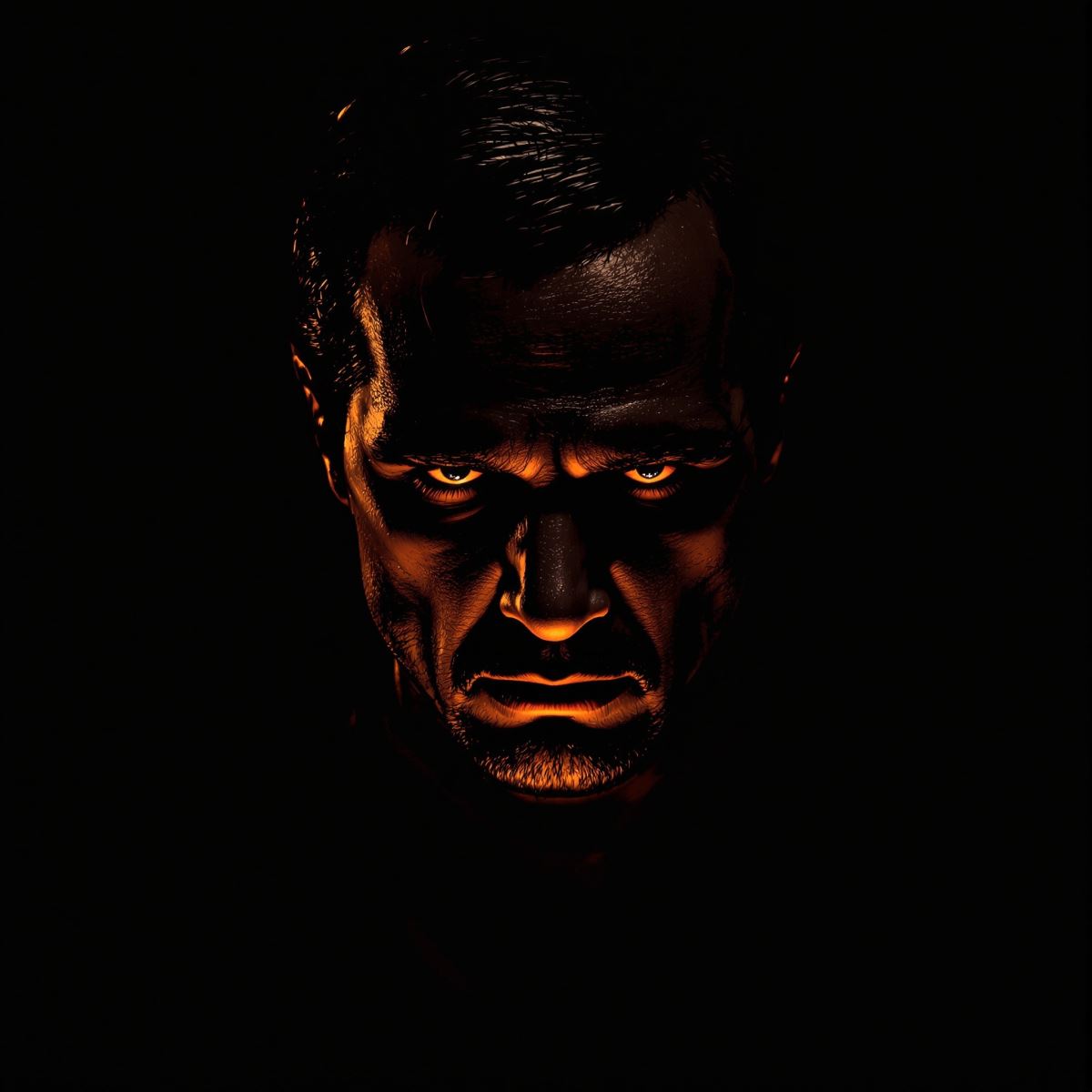 Scarface avatar profile picture with cold authority and controlled intimidating presence