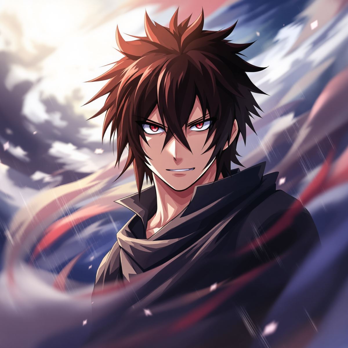 Shidou profile picture with instinct mark energy and predatory anime tone