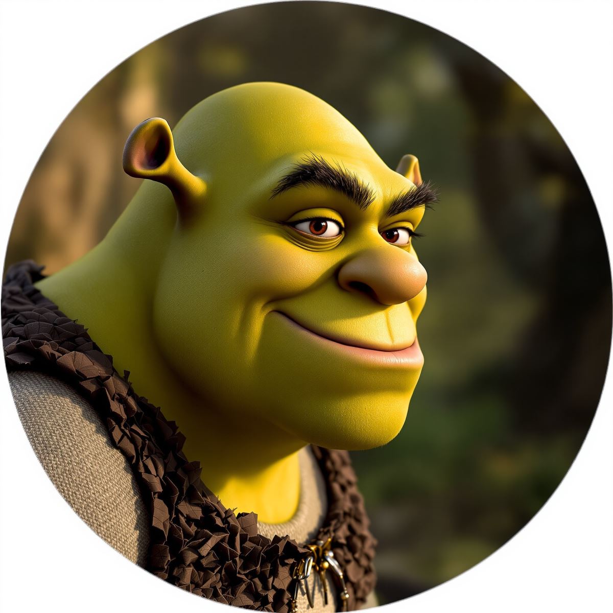 Shrek profile image with grumpy charm and clear identity for PFP use