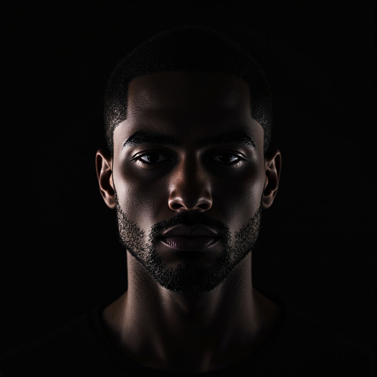 Sigma avatar with stoic identity and calm dominant digital presence