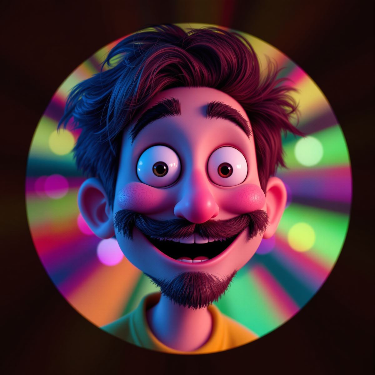 Silly avatar with playful humor and lighthearted internet identity