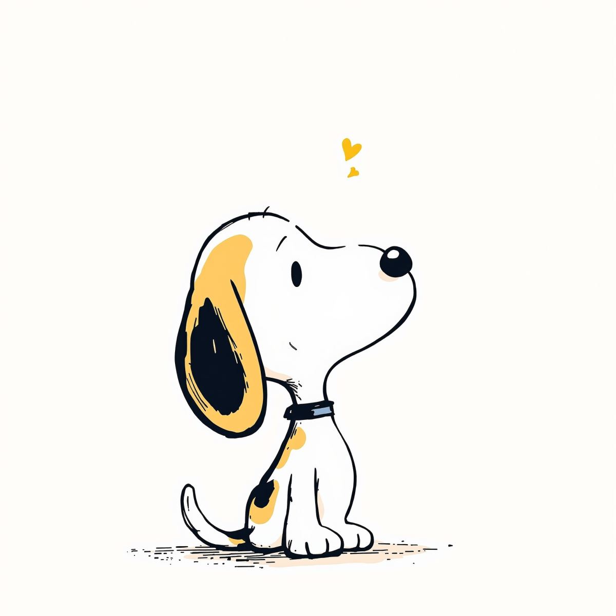 Snoopy PFP avatar with calm energy and soft emotional tone