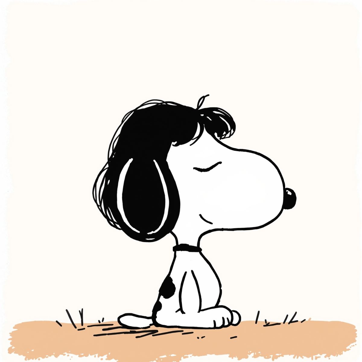 Snoopy avatar profile picture with clean portrait and minimal identity style