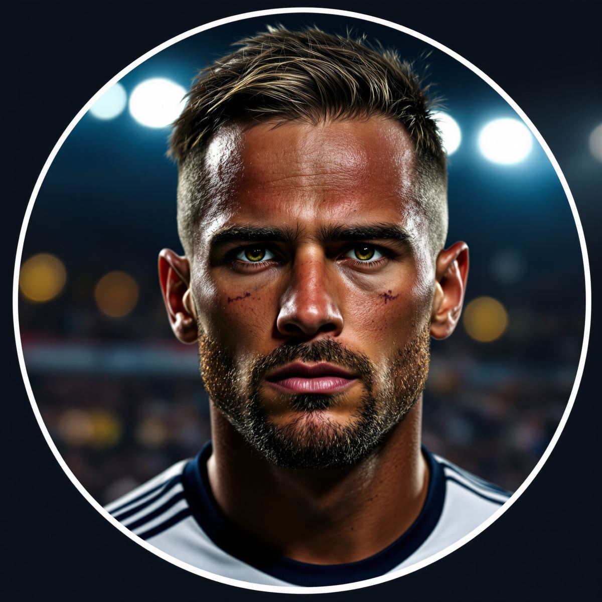Soccer avatar designed for clarity and strong digital identity presence