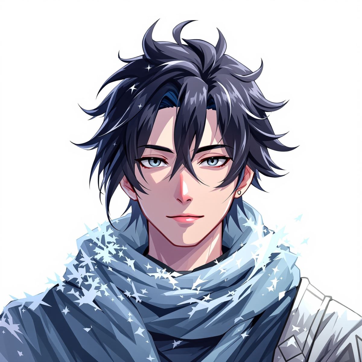 Frost shadow Solo Leveling PFP with cold aura and composed anime avatar atmosphere