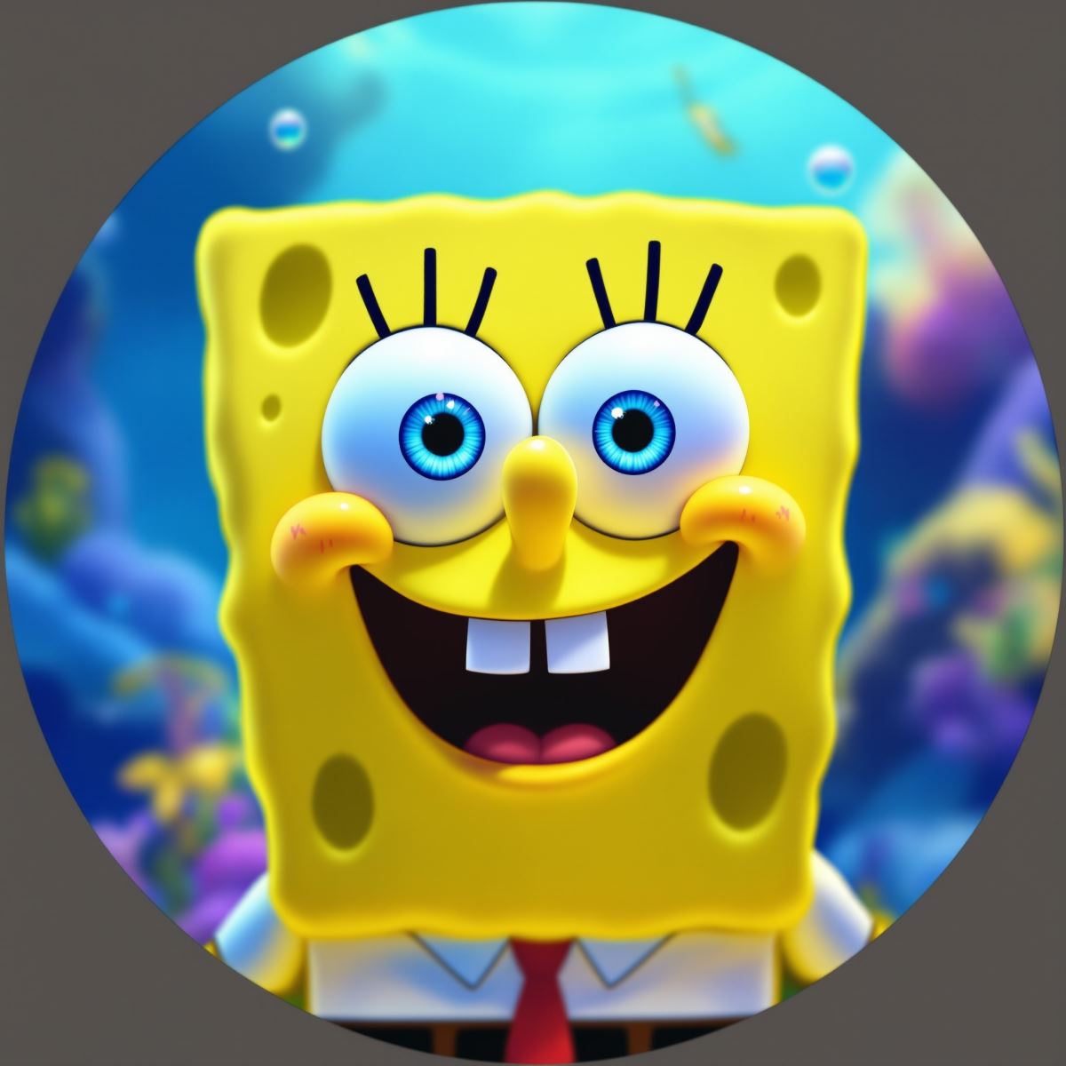 Spongebob profile image with cheerful energy and clear cartoon identity