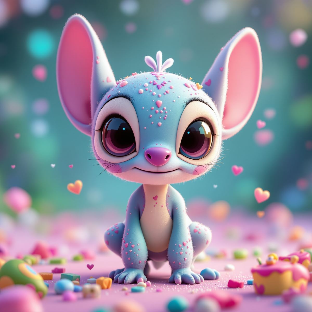 Stitch profile avatar with cute chaotic identity and playful presence