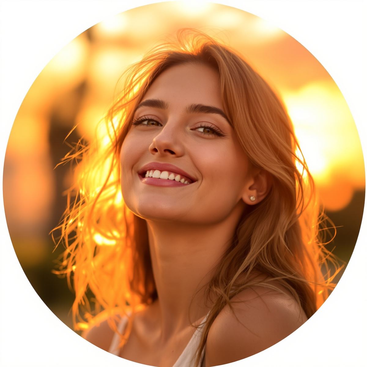 bright Summer PFP optimized for strong avatar visibility and cheerful identity