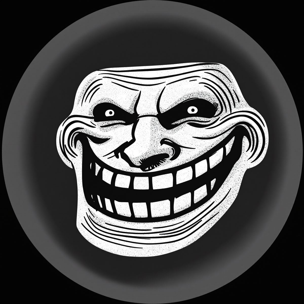 Troll PFP avatar with playful mischief and sharp meme readability