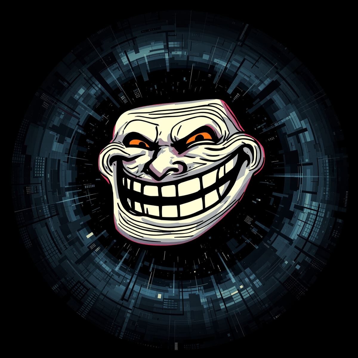 Troll avatar designed for expressive humor and clear internet identity