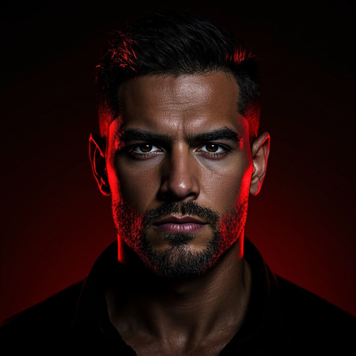 Tuff profile picture avatar with static authority and rigid dominant presence
