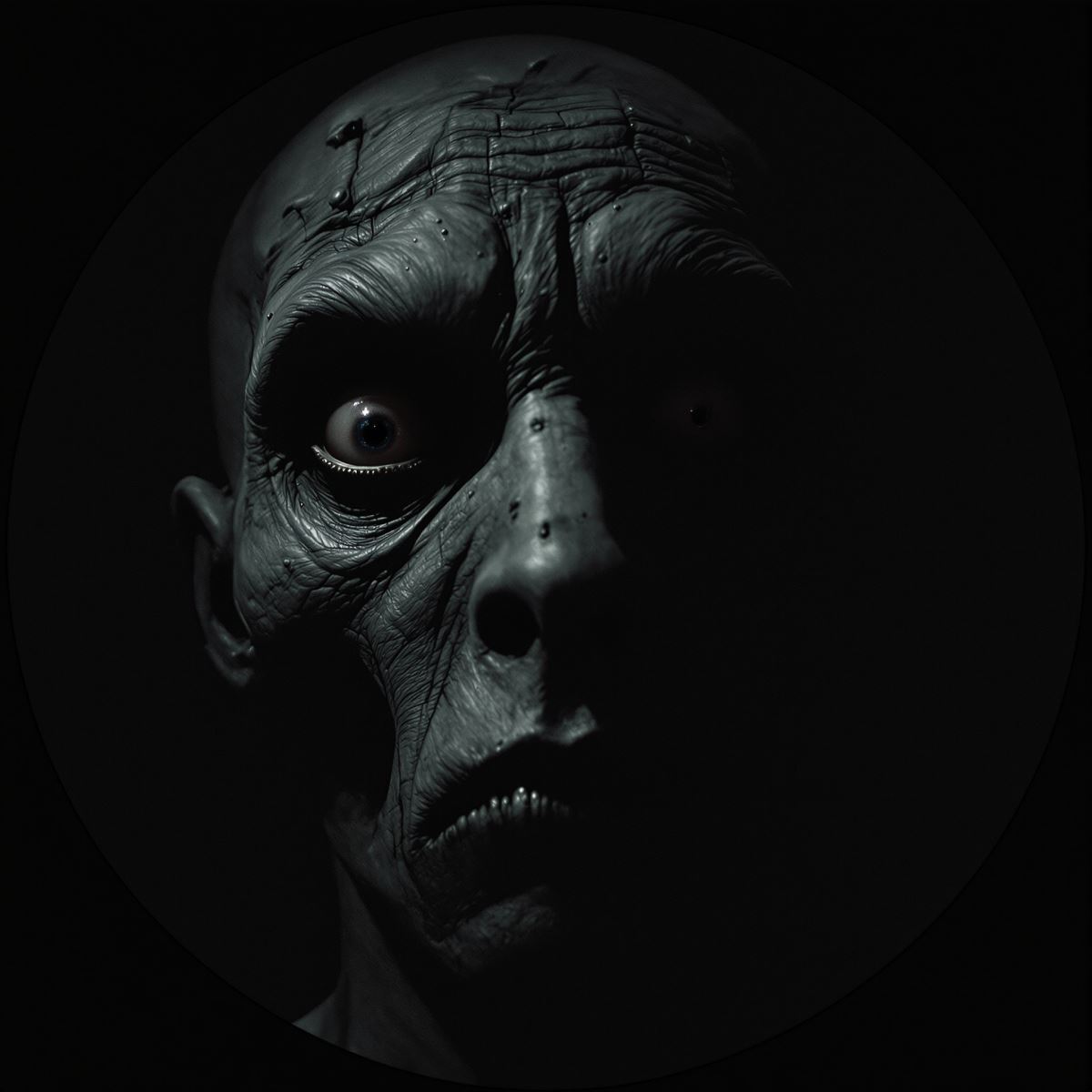 Weird PFP profile image shaped by unsettling identity and odd visual focus