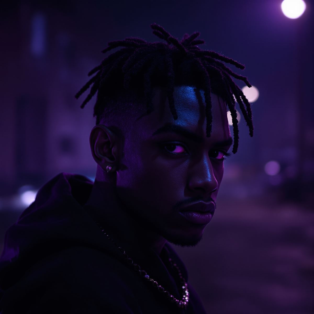 XXXTENTACION profile picture avatar with glowing sadness and strong emotional tone