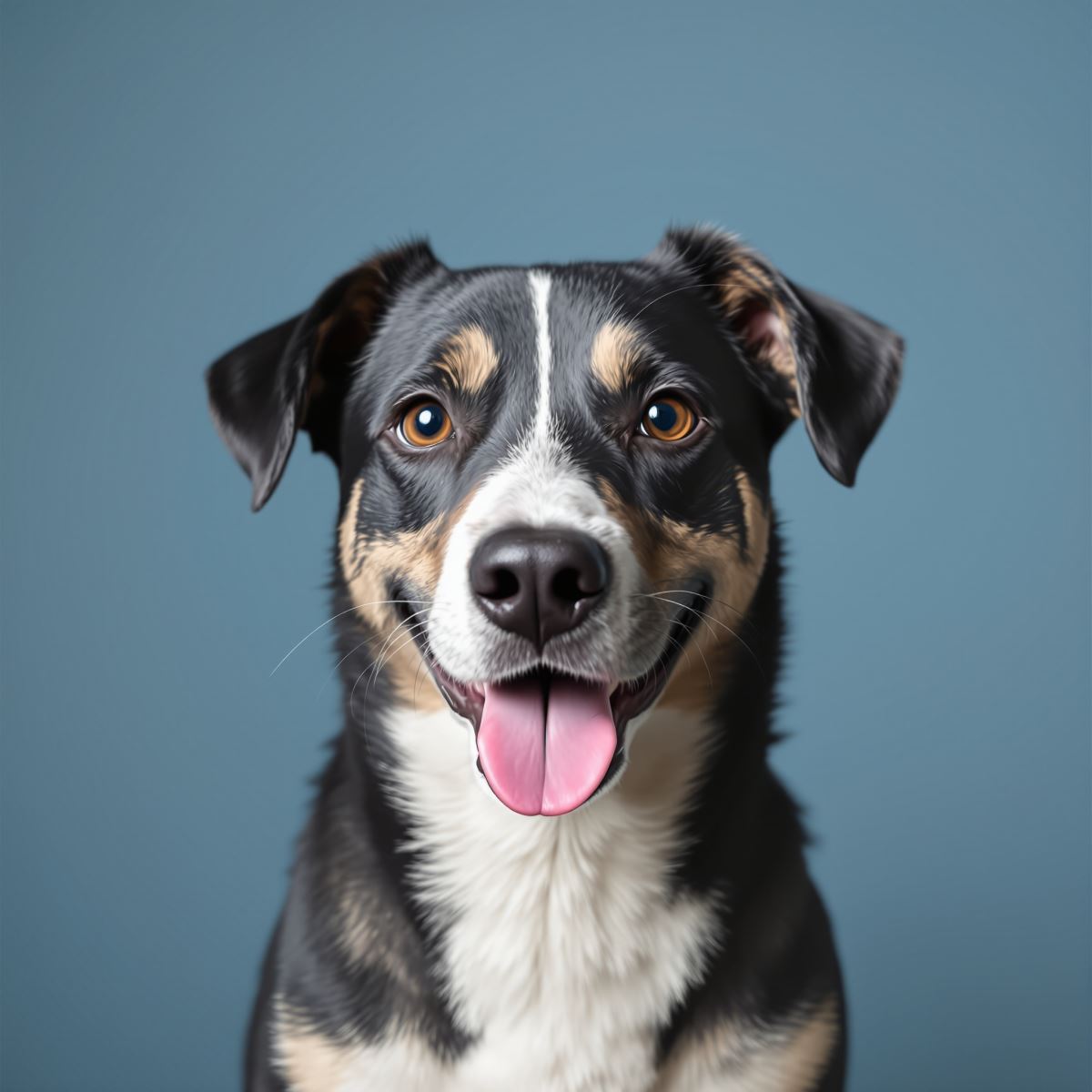 Dog avatar profile picture with bright presence and friendly open energy