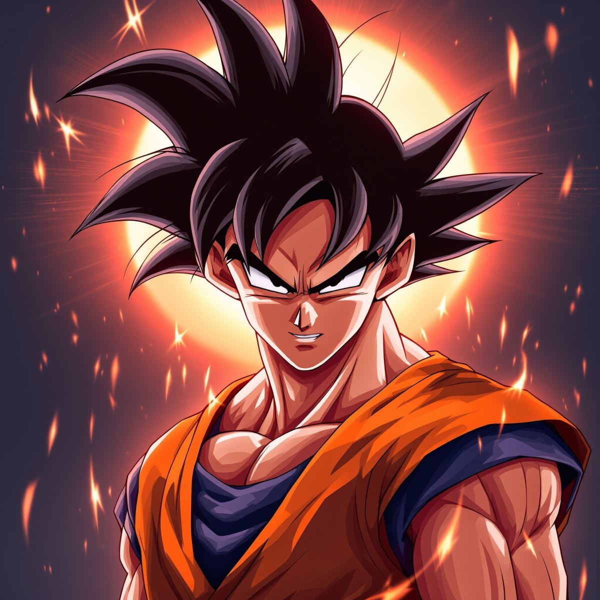 Goku PFP avatar with horizon flare energy and heroic anime identity