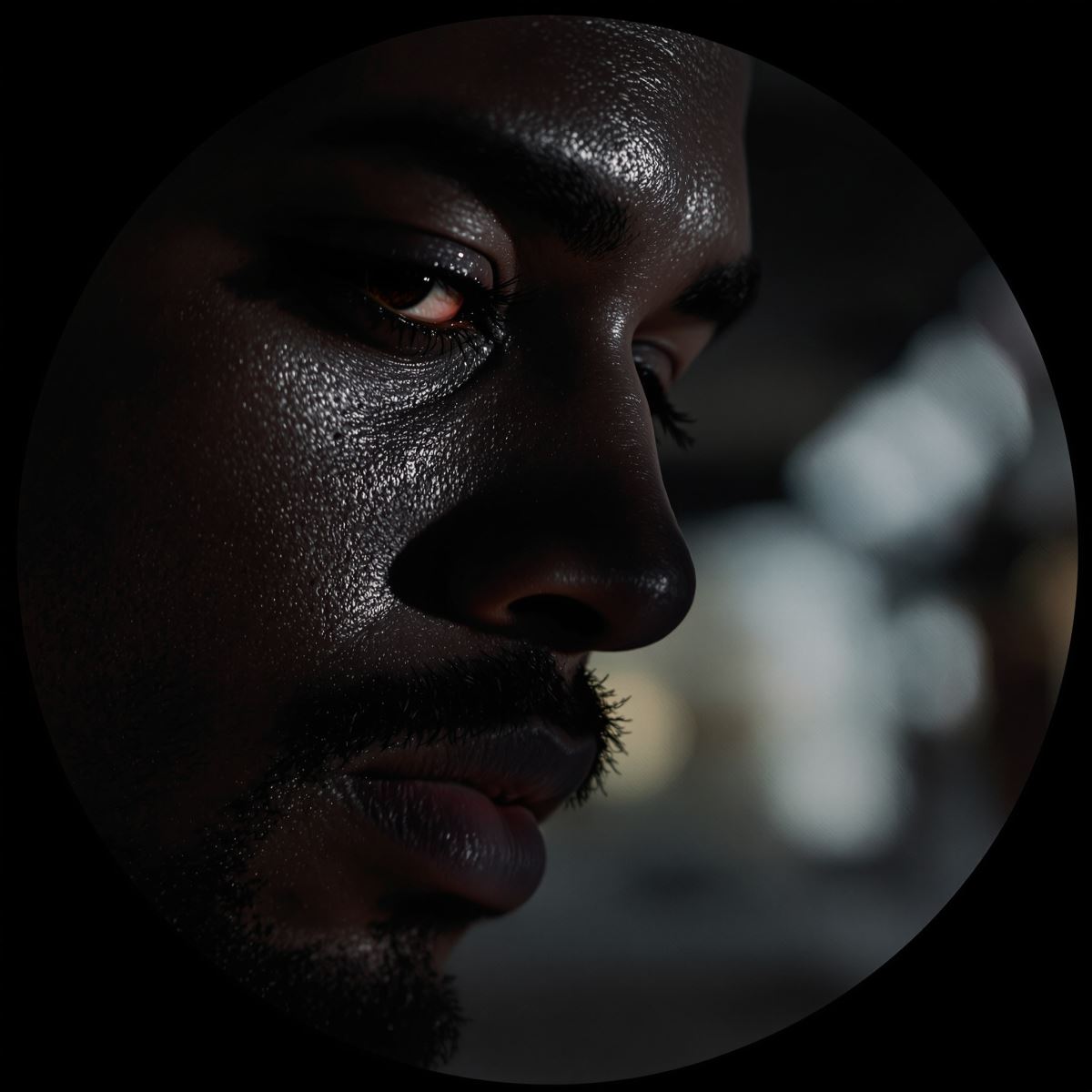 introspective Juice WRLD avatar with emotional PFP presence and calm profile mood