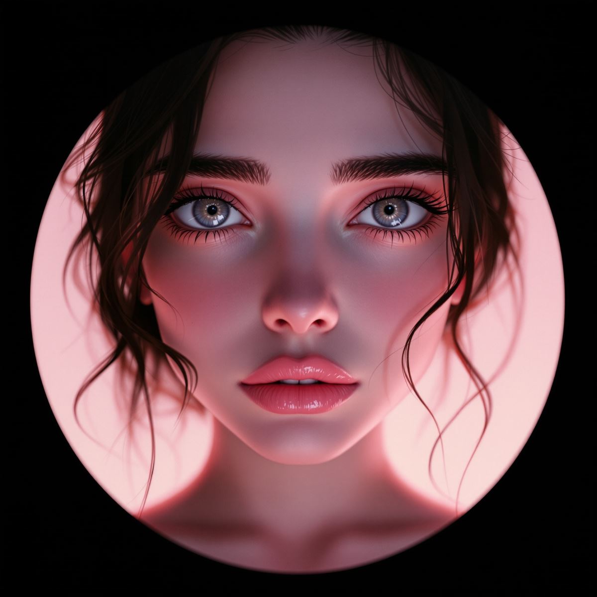 Lana Del Rey avatar with soft emotion, clean PFP clarity, and dreamy visual tone