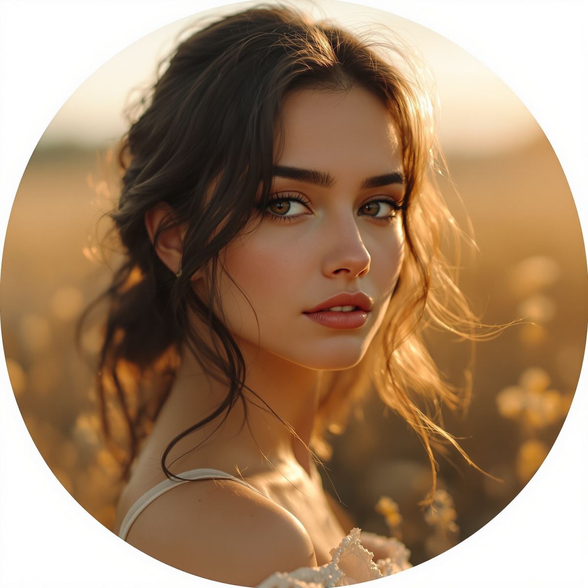 Lana Del Rey profile picture style avatar with dreamy energy and focused romantic identity