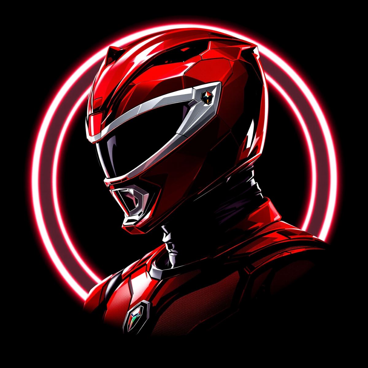 Power Rangers avatar shaped for color-coded PFP roles and clear digital visibility