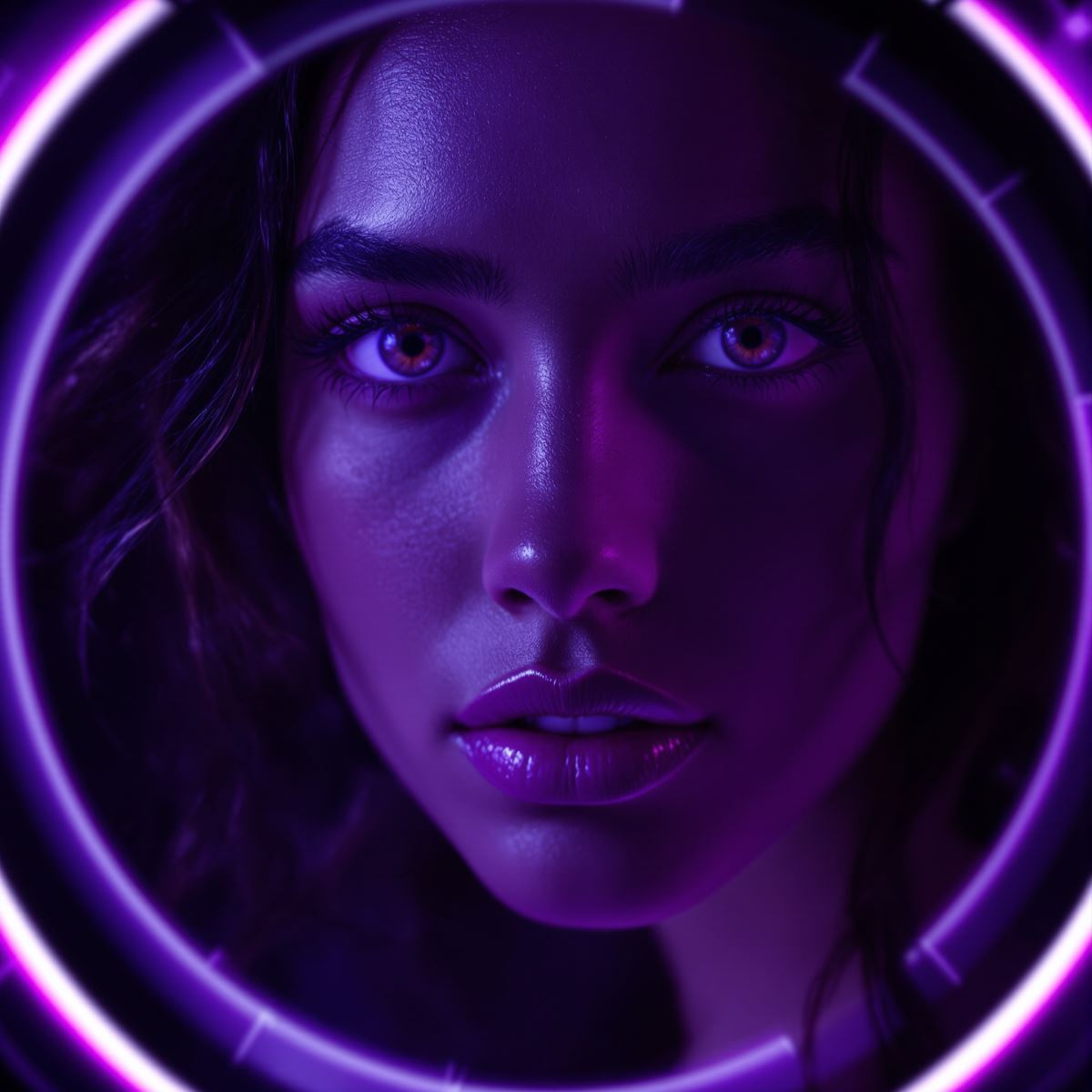 purple PFP avatar built for cosmic identity and sharp recognition clarity