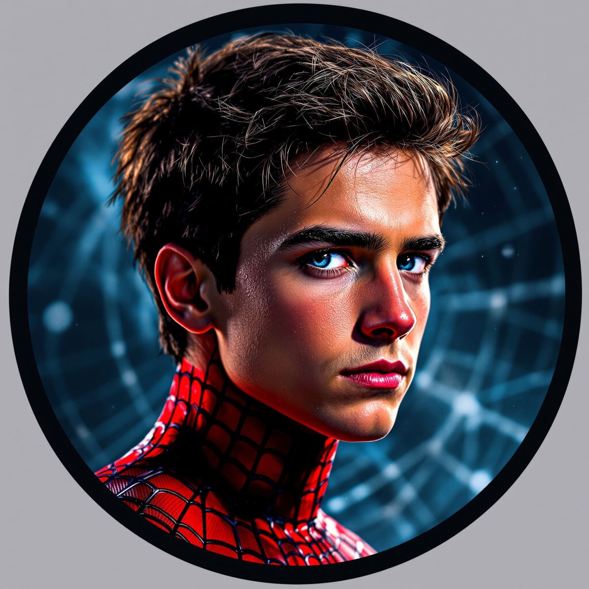 Cartoon PFP with Spider Man heroic identity and instant profile clarity