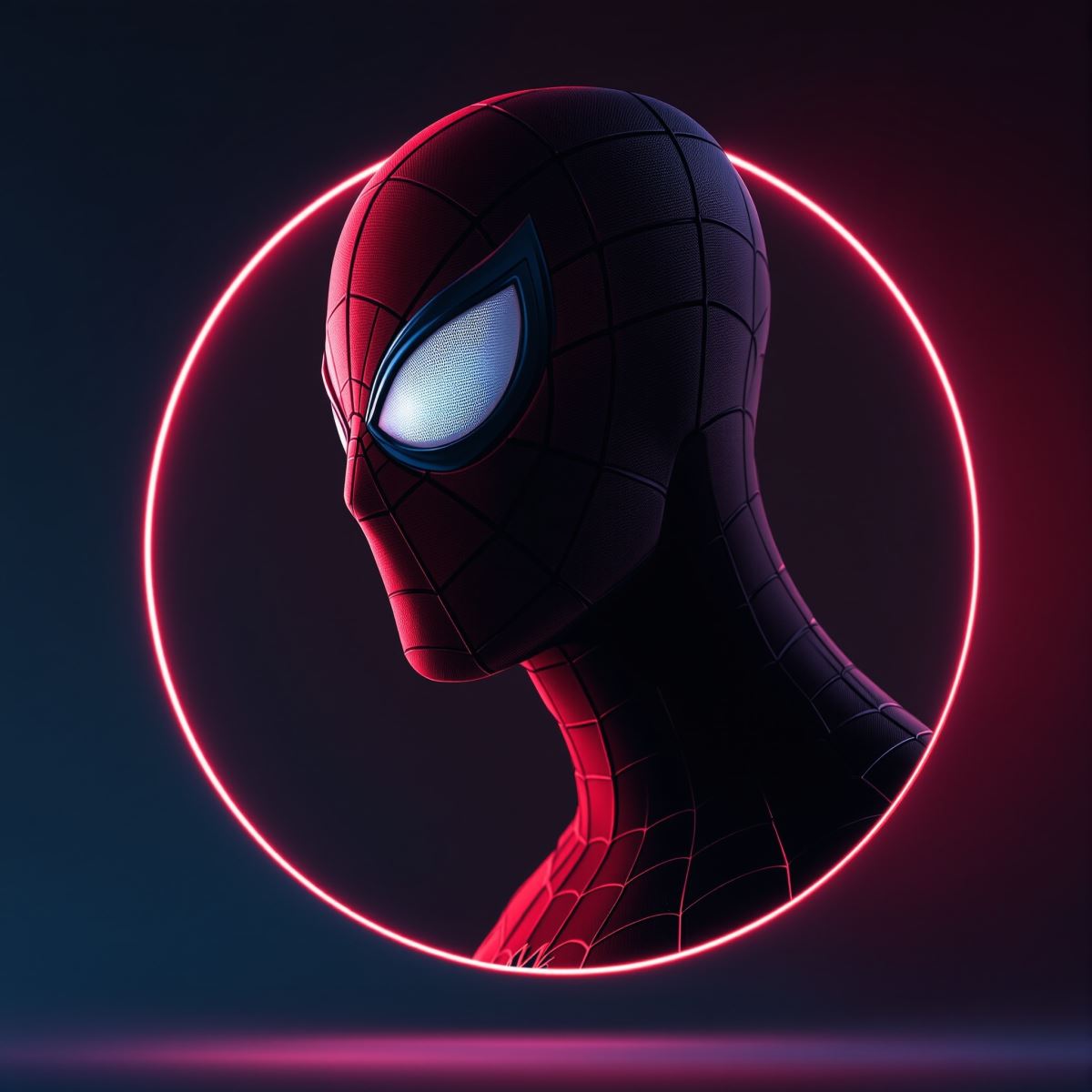 Spider Man PFP designed for dual identity and strong visual clarity