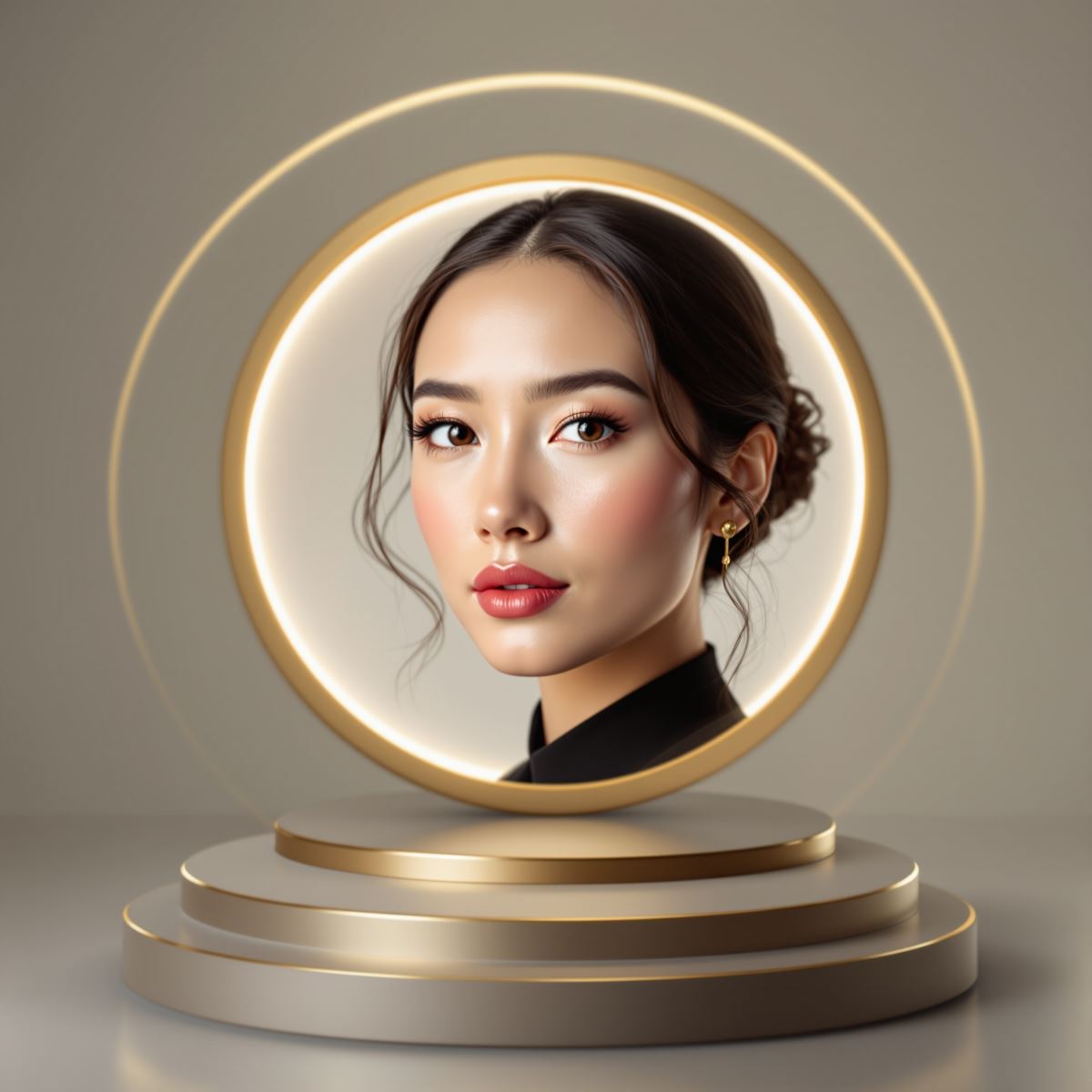 Taylor Swift profile picture style avatar with romantic energy and focused identity tone